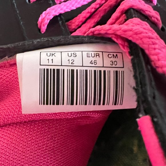 Puma Easter Basket Mens Skateboard Shoes Black Pink Rare Leather 345568 Size 12 - Picture 8 of 8